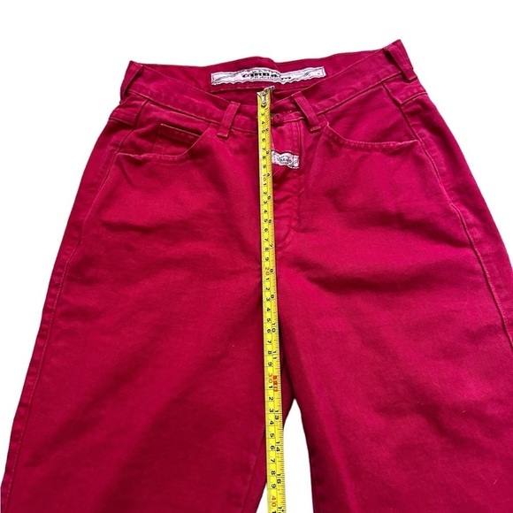 Vintage 80’s/90’s Marithe Francois Girbaud raspberry red women’s jeans size 26 - Picture 6 of 7